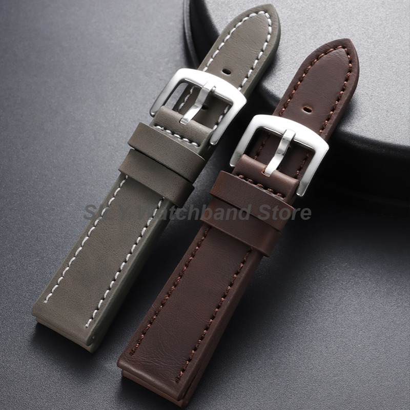 Suede Strap Watch - Echtes Leder-Uhrenarmband, 18 mm, 20 mm,