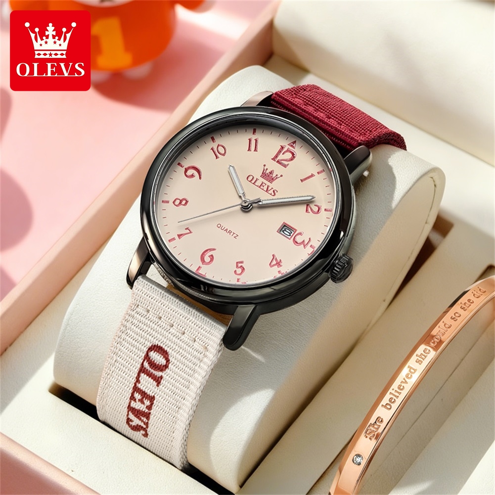 OLEVS Brandneue Modische Quarz – Canvas Strap Watch Bewertung und Preis